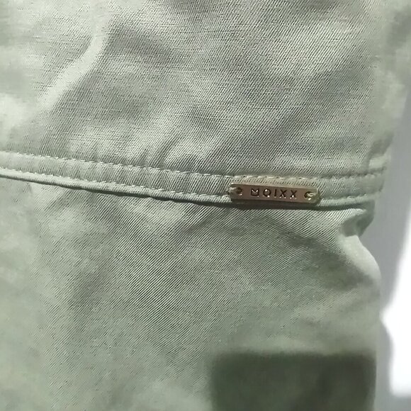 Women's Cargo Green Short Sleeve Utility Mini Dress Canvas Size XL - Picture 7 of 8